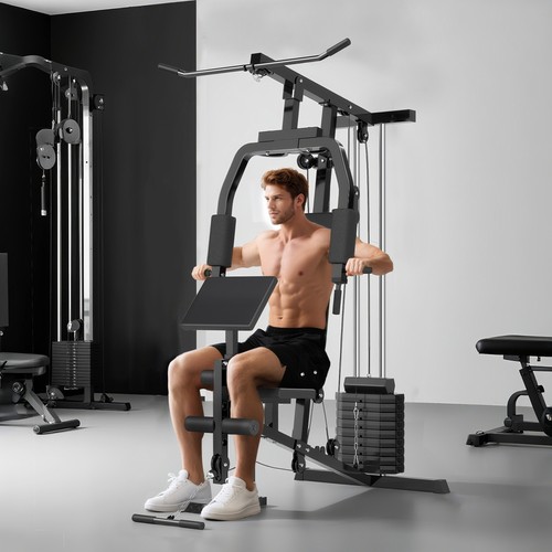 Homcom multi gym machine - gym, 45kg
