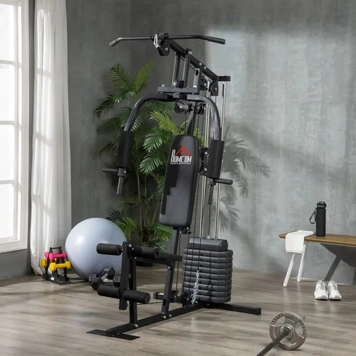 Homcom multi gym with weights - with,